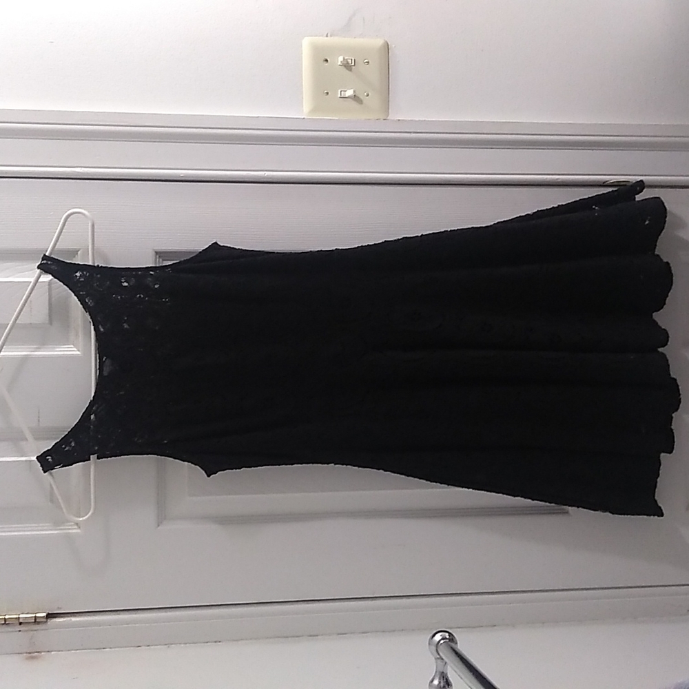 BB Dakota Black lace tank dress, size 2